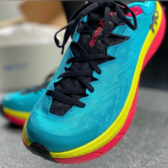 Hoka One One Men's Trainers Tecton X Lace-Up Low-Top Running Sneakers Size 10 - Picture 7 of 11